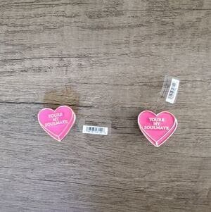 Crocs Jibbitz Heart You're My Soulmate Shoe Charms Set Of 2